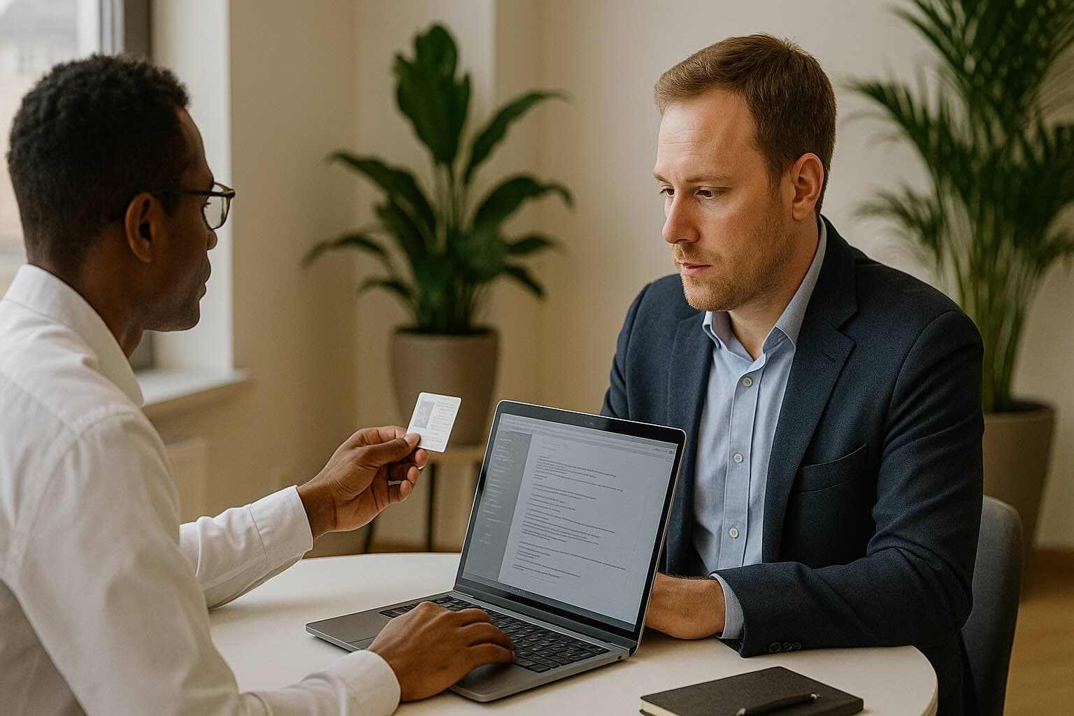 Professional AML compliance consultation showing the need for proper due diligence and documentation