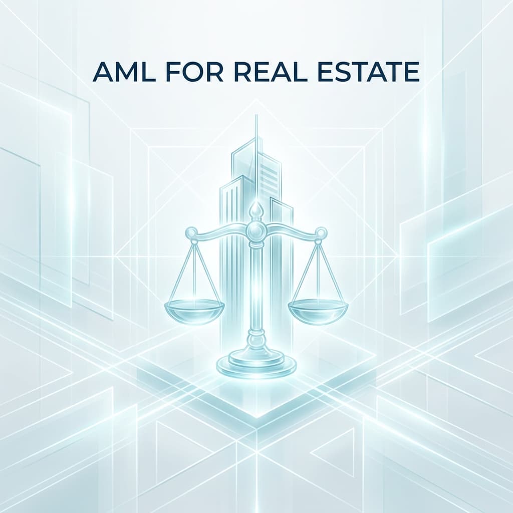Legal and real estate AML compliance indicator with shield