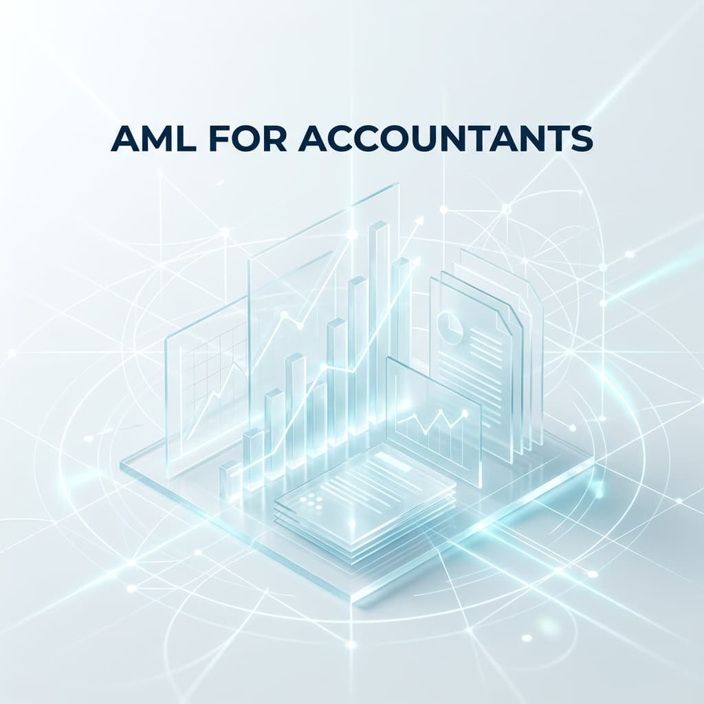 Accountant in a modern digital environment fulfilling AML requirements