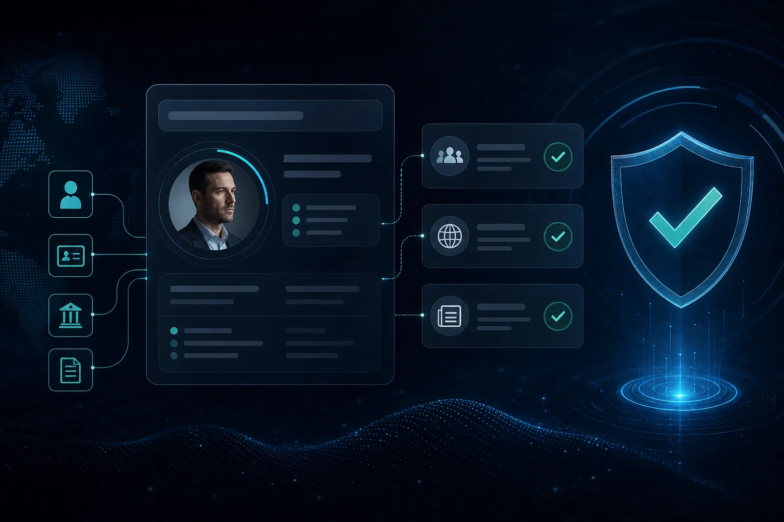 PEP check zdarma online — digitální prověření klienta vůči PEP databázím, sankčním seznamům a adverse media