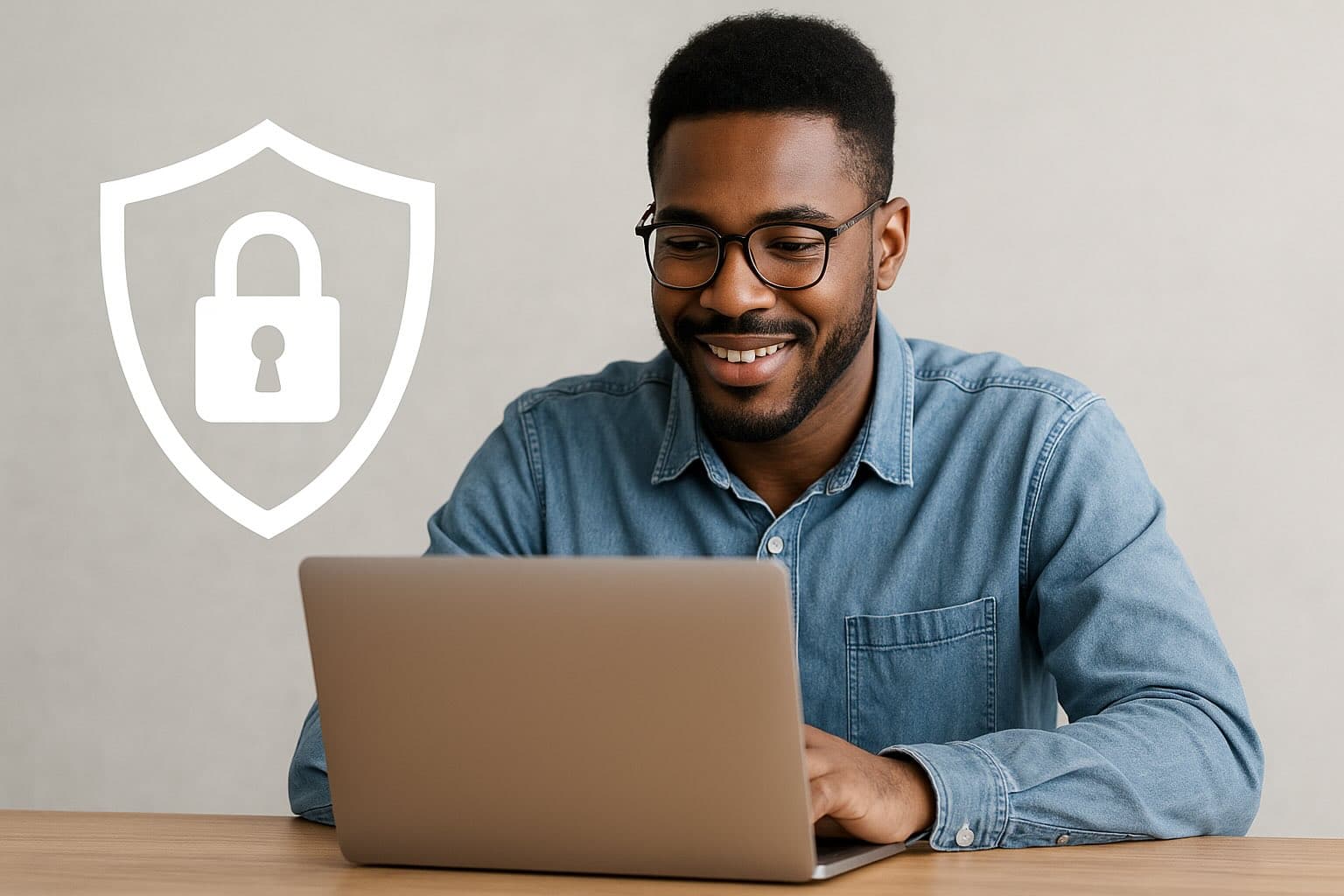 Security professional working on data protection and encryption